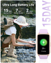 Load image into Gallery viewer, Amzhero Health Fitness Tracker with 24/7 Heart Rate, Blood Oxygen -Purple