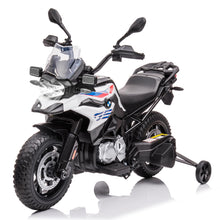 Load image into Gallery viewer, 12V Kids Ride On Police Motorcycle, Police Motorbike with High/Low Variable Speed, Built-In Music, USB, Warning Lights (White-1)
