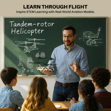 Load image into Gallery viewer, Military Transport RC Helicopter with Altitude Hold, One Key take Off/Landing, LED Light