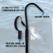Load image into Gallery viewer, Fiblink Fishing Gaff Portable Fish Gaff with Stainless Steel Fishing Hook,Non-Slip Grip Handle and Fiberglass Shaft for Saltwater Offshore 3'/5'/6' (Length: 6')