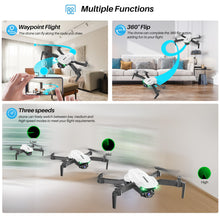 Load image into Gallery viewer, Drone With Camera for Adults-1080P FPV Quadcopter Drone with Hover Stable, Foldable Mini Drones With One Key Start, Waypoint Fly