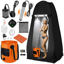 Load image into Gallery viewer, Portable Camping Shower Kit with Privacy Tent Heated Water Outdoor Shower