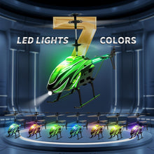 Load image into Gallery viewer, Dwi Dowellin RC Helicopter, Remote Control Helicopter Toy for Kids with 26 Mins Flight(2 Batteries), 8 Light Modes,Easy Control for Boys Girls Age 8-12(Green)