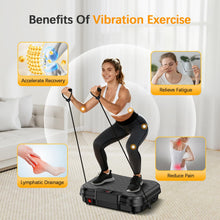 Load image into Gallery viewer, NXSCI Vibration Plate Exercise Machine,Vibrating Platform for Lymphatic Drainage with 250 Speeds,400 lbs Weight Capacity,Vibrated Plates for Weight Loss,Full Body Workout Equipment for Fitness at Home