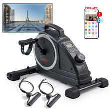 Load image into Gallery viewer, Sunny Health & Fitness Magnetic Compact Under-Desk Mini Exercise Bike - Dary Gray