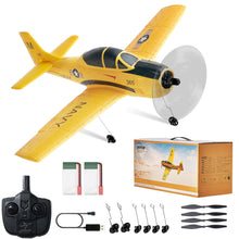 Load image into Gallery viewer, RC Plane, 2.4GHZ 4 Channel RC Airplane with 6-Axis Gyro Stabilizer&2 Batteries, Ready to Fly T28 Trainer Aircraft Plane Toy, RC Glider