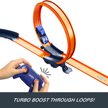 Load image into Gallery viewer, Hot Wheels Toy Car RC Set with 1:64 Scale Remote-Control Vehicle & 30+ Pieces of Race Track to Create Multiple Configurations