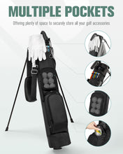 Load image into Gallery viewer, RIOROO Golf Stand Bag, Lightweight Par 3 Golf Bag Holds Up to 7 Clubs with Two Way Dividers Cooler Pocket Shoulder Strap and Multiple Storage Pockets for Men and Women