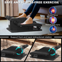 Load image into Gallery viewer, Under Desk Elliptical Machine, Electric Elliptical Leg Exerciser for Senior, Quiet and Compact Electric Seated Pedal Exerciser for Home with Monitor, Remote Control and 12 Adjustable Speeds