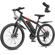 Load image into Gallery viewer, Electric Bike for Adults, 26'' 1000W Peak Ebike, Up to 50 Miles 21.7MPH Electric Mountain Bike with 48V 374.4WH Removable Battery