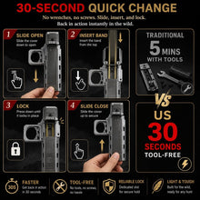 Load image into Gallery viewer, Semi Automatic Slingshot for Adults, Aluminum Alloy Auto Loading Sling Shot with 12-Shot Visual Magazine