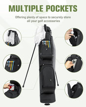 Load image into Gallery viewer, RIOROO Golf Stand Bag, 3 Way Lightweight Par 3 Golf Bag Dividers Fits Up to 9 Clubs, Easy to Carry Pitch n Putt Golf Bag for Driving Range and Executive Courses