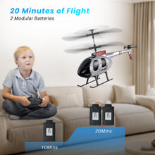 Load image into Gallery viewer, Remote Control Helicopter, Fun Toy for Kids & Beginners, 20 Mins Flight, Altitude Hold, 2 Speeds