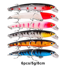 Load image into Gallery viewer, Bass Fishing Lures Kit Set Topwater Hard Baits Minnow Crankbait Pencil VIB Swimbait for Bass Pike Fit Saltwater and Freshwater (560-56pcs)