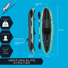 Load image into Gallery viewer, Hydro Force Ventura Elite X1 9'2" 1-Person Inflatable Kayak Set with Paddle