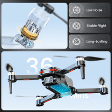 Load image into Gallery viewer, Drones with Camera 4K for Adults Kids, Brushless Motor Mini Drone, Foldable FPV RC Drone with Propeller Guards, One Key Take Off/Land