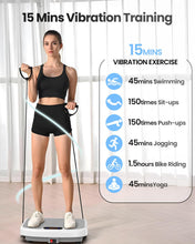 Load image into Gallery viewer, WATEYA Vibration Plate Exercise Machine, 200 Adjustable Speed Levels, 450 Lbs Capacity, Ideal for Vibration Plate for Lymphatic Drainage, Weight Loss & Whole - Body Workout (White)