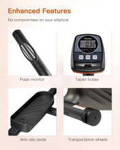 Load image into Gallery viewer, Niceday Elliptical Exercise Machine - Brown