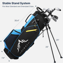 Load image into Gallery viewer, GoHimal Lightweight 14-Way Golf Stand Bag for Men & Women Black Blue