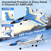Load image into Gallery viewer, 4DRC G1 RC Plane for Adults Kids, RC Airplane Fighter Jet 2.4GHz 4 Channel 6-axis