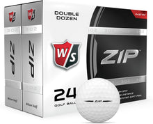 Load image into Gallery viewer, WILSON Staff Zip Double Dozen Golf Balls, White, Large (WGWP25000) (Pack of 6)