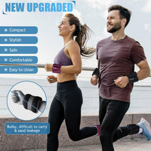 Load image into Gallery viewer, BECOJADDE Ankle Weights Set of 2 (2 lb Each) Adjustable Wrist Weights- Gray Black