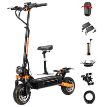 Load image into Gallery viewer, 65 Miles Range 45mph Electric Scooter 5600W Dual Motor 52V33Ah Battery 10" Off-Road Tires Electric Scooter Adults with Seat