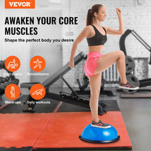 Load image into Gallery viewer, VEVOR 23-inch Half Exercise Ball Trainer, 660 lbs Capacity Balance Ball - Blue