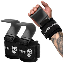 Load image into Gallery viewer, Gymreapers Weight Lifting Hooks (Pair) (Gray)