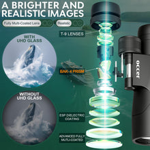 Load image into Gallery viewer, Occer 12x50 Binoculars for Adults High Powered for Bird Watching Hunting