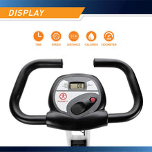 Load image into Gallery viewer, Marcy Foldable Exercise Bike with Adjustable Resistance for Cardio Workout -Upright White