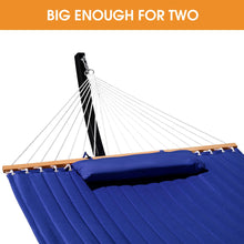 Load image into Gallery viewer, Lazy Daze 13 Ft Double Quilted Hammock with Curved Steel Black Stand