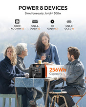 Load image into Gallery viewer, Solar Powered Generator, 300W Portable Power Station with Solar Panel 40W