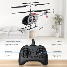 Load image into Gallery viewer, SIMREX RC Helicopter Toy for Kids & Beginners – Altitude Hold, 2 Speeds, Rechargeable with 2 Batteries, Indoor/Outdoor Hands-on Play, Ideal Gift for Boys Girls (Silver)