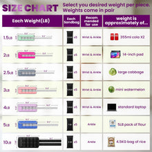 Load image into Gallery viewer, Adjustable Ankle Weights for Women Men 1-5 LBS 1 Pair Wrist Leg Arm Weights with Removable Weight- Purple