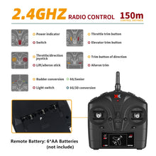Load image into Gallery viewer, A300 4-Ch RC Plane, Beechcraft D-17 RC Airplanes with Lights, 6G/3D Brushless RC Planes with 2 Batteries, 2.4G Remote Control RC Airplanes