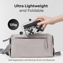 Load image into Gallery viewer, Drone with Camera, Self-Flying Camera Drone with Follow Me Mode, Foldable Mini Drone, Hands-Free Control Black (Combo)