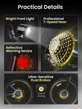 Load image into Gallery viewer, Electric Bike for Adults, 750W Peak Brushless Motor, up to 40Miles, 22mph Max Speed Electric Mountain Bike