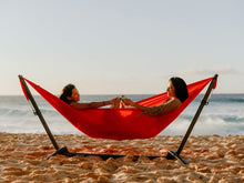Load image into Gallery viewer, KAMMOK: Swiftlet Portable Stand & Roo Double Pine Green Hammock Set