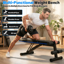 Load image into Gallery viewer, FitinOne Adjustable Weight Bench, 660LBS Foldable Workout Bench for Home Gym, Incline Decline Flat Bench Press with Quick Folding & Fast Adjustment