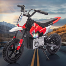 Load image into Gallery viewer, 24V Kids Dirt Motorbike Electric Ride On Motorcycle for Kids Ages 5+ Adjustable Speed Children Motocross, Red