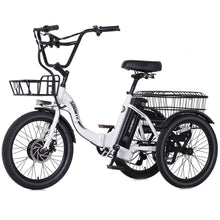 Load image into Gallery viewer, Electric Tricycle for Adults,20" Folding Electric Trike,3 Wheels Electric Bicycle Bikes, 350W