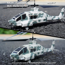 Load image into Gallery viewer, Remote Control Military Helicopter with 2.4G 3.5CH, Missile Launch, One-Key Takeoff