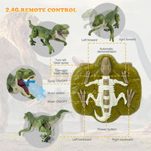 Load image into Gallery viewer, Remote Control Dinosaur Toys for Kids Ages 4-7 8-12 - Best Birthday Gifts for Boys 4 5 6 7 8 9 10 11 12 Year Old, RC Walking Dino