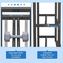 Load image into Gallery viewer, VOPEAK 3-Tier Adjustable Dumbbell Rack, 31-Inch Weight Rack ,400LB Capacity (Rack Only)