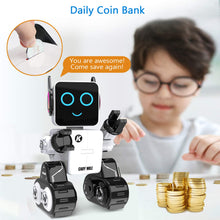 Load image into Gallery viewer, Robot Toy for Kids, Remote Control and Intelligent Programming RC Robot, Music, Dancing, Talk, Play with Kids (White)