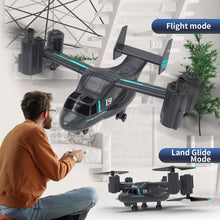 Load image into Gallery viewer, Remote Control, LM19 Military RC Helicopter with Live Camera for Military Fans, Flying and Land Gliding Mode, One Key take Off