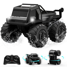 Load image into Gallery viewer, Amphibious Remote Control Car for Kids, 1:16 RC Trucks 4WD Offroad All Terrain, DIY Pick-up Toys Waterproof Monster Truck,60Mins+ Play Time