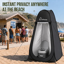Load image into Gallery viewer, WolfWise Pop Up Shower Tent for Camping Essentials, Compact & Lightweight