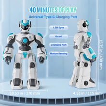Load image into Gallery viewer, RC Robot Toys for Kids, Gesture Sensing Programmable Remote Control Smart Robot, Interactive Walking Singing Dancing Robot